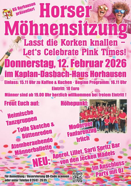 Möhnensitzung Horhausen Plakat 2026 Sascha Mohr Möhnensitzung Horhausen Plakat 2026 Sascha Mohr