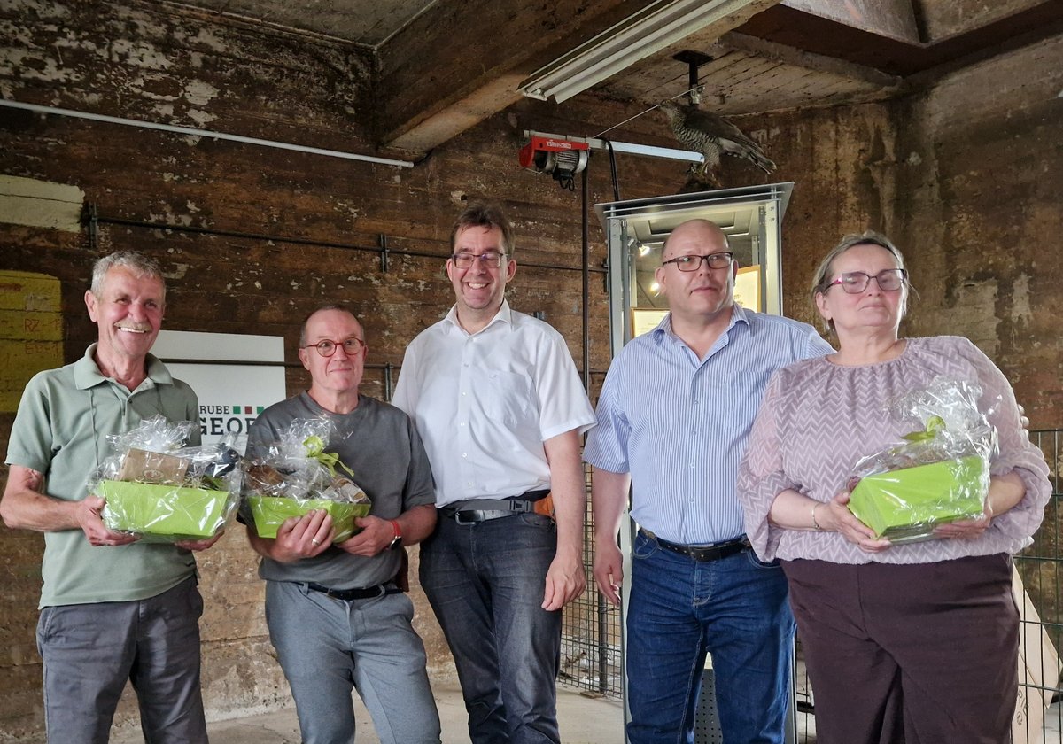 20260630 Ehrungen + B I W Hans Jürgen Kalscheid Thomas Schäfer Olaf Meinhardt Thomas Schug Marion Schug 20260630 Ehrungen + B I W Hans Jürgen Kalscheid Thomas Schäfer Olaf Meinhardt Thomas Schug Marion Schug