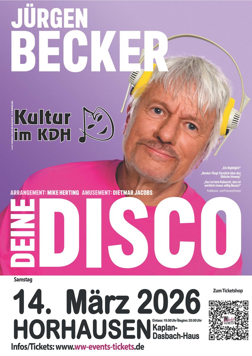 Plakat Jürgen Becker 14 03 2026